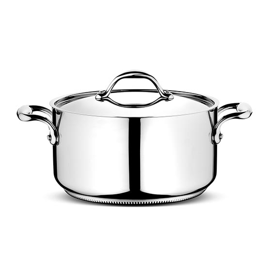 CASSERUOLA FONDA CM 18 CON COPERCHIO ACCADEMIA LAGOSTINA