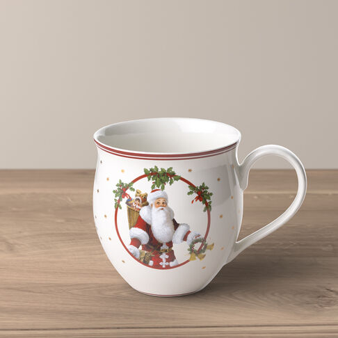 BICCHIERE BABBO NATALE E CERVO VILLEROY