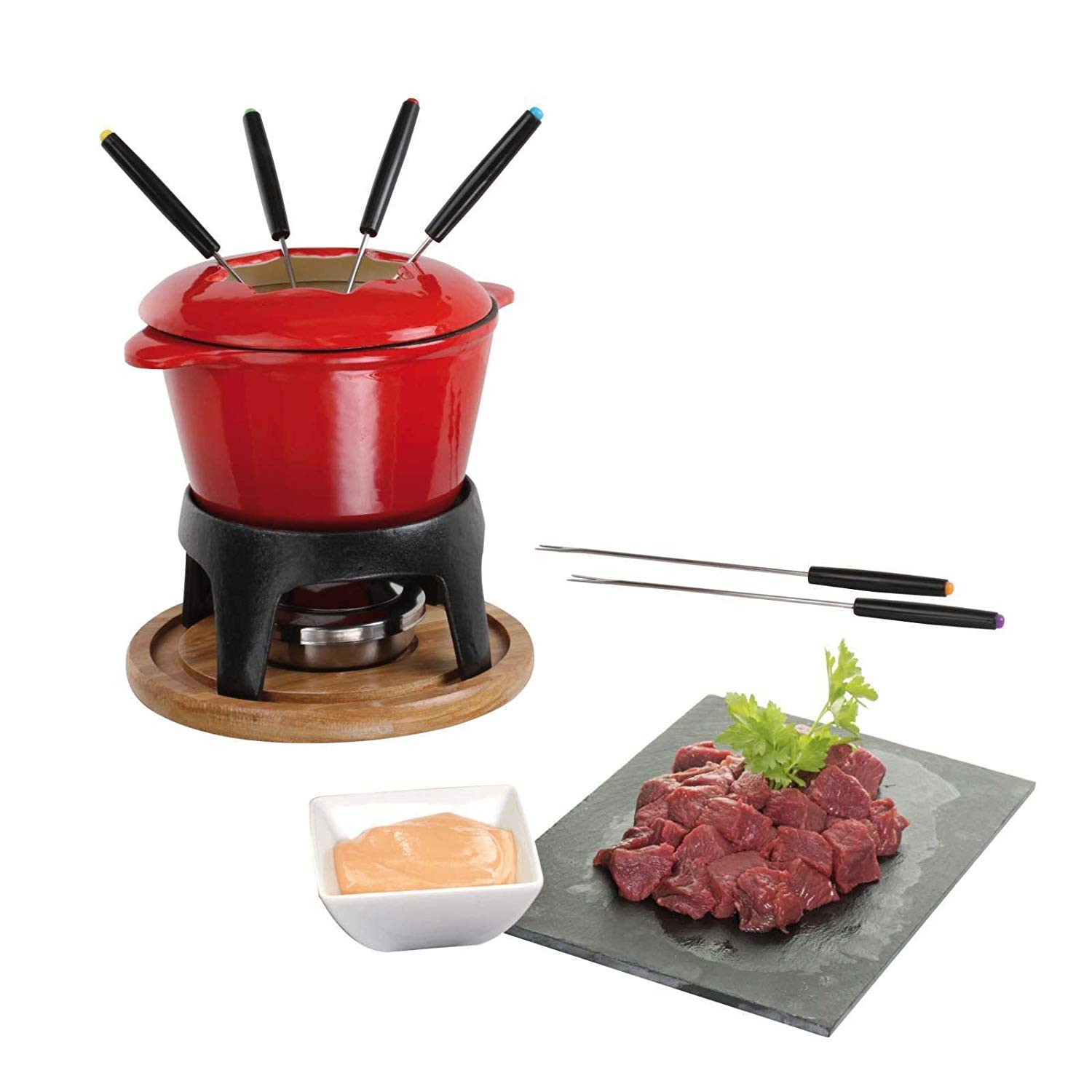 SET FONDUTA SIERRA 11 PZ CHERR Y SWISSMAR
