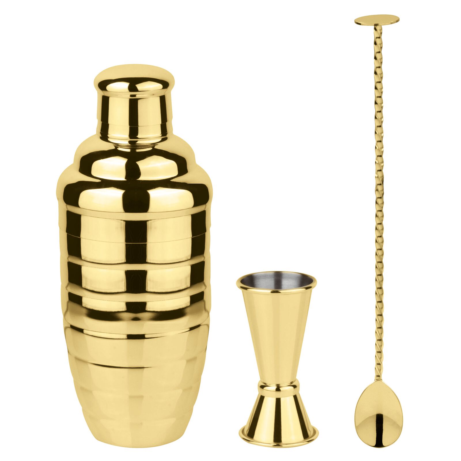SET 3 PZ MIXOLOGY STARTER GOLD INOX LOOK PADERNO