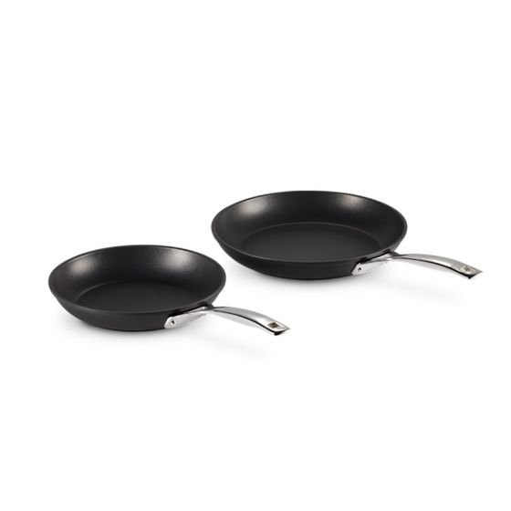 SET 2 PZ PADELLA CM 24-CM 28 BASSA LE FORGEE LE CREUSET