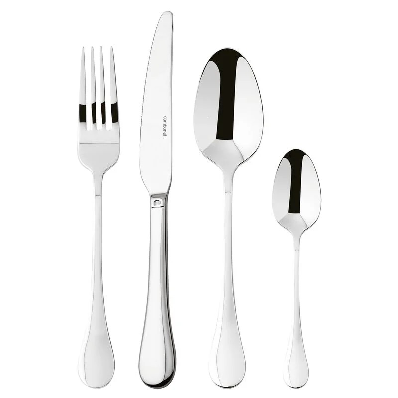 SET 24 PEZZI MONOBLOCCO BLOOM INOX 18-10 SAMBONET