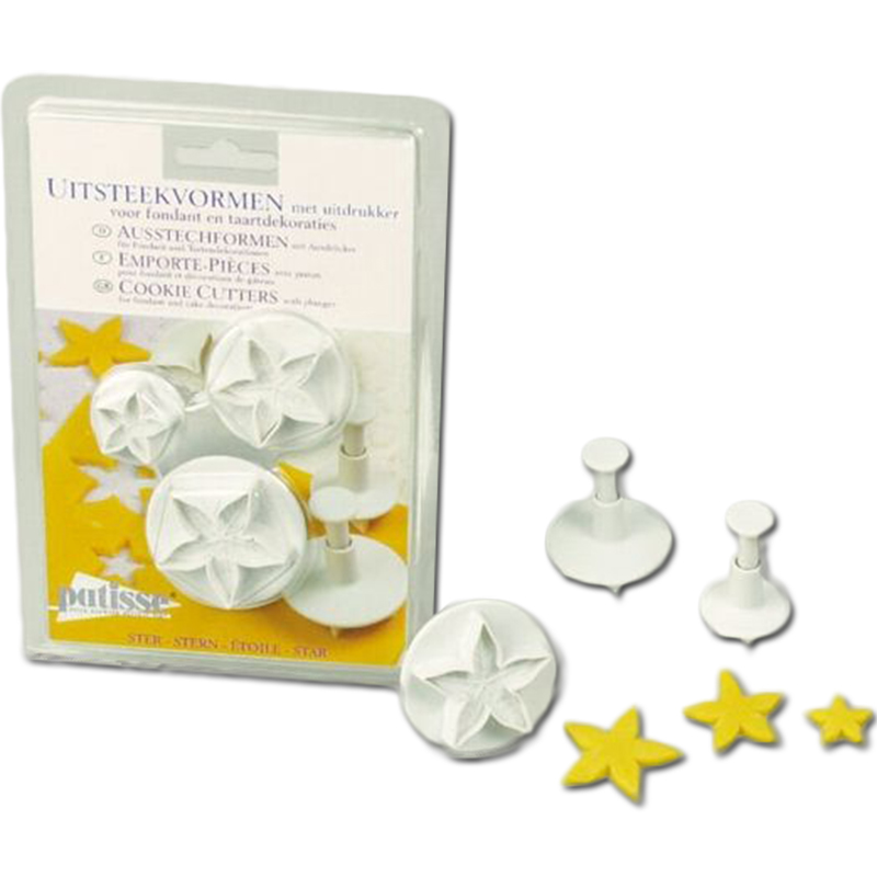 STAMPO 3 PZ STELLA PATISSE