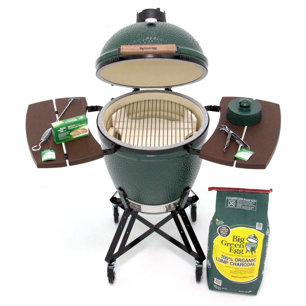 BARBECUE BIG GREEN EGG XL CM 6 1 COMPLETO DI ACCESSORI