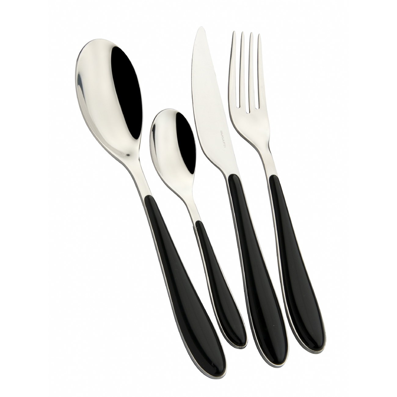 SET 24 PZ POSATE GIOIA NERO BUGATTI